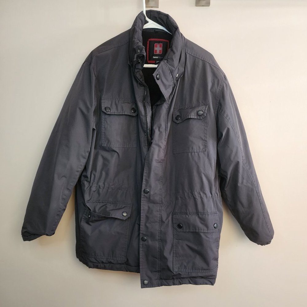 Gray Swiss Tech Insulated Overcoat - Men's Size X-Large
